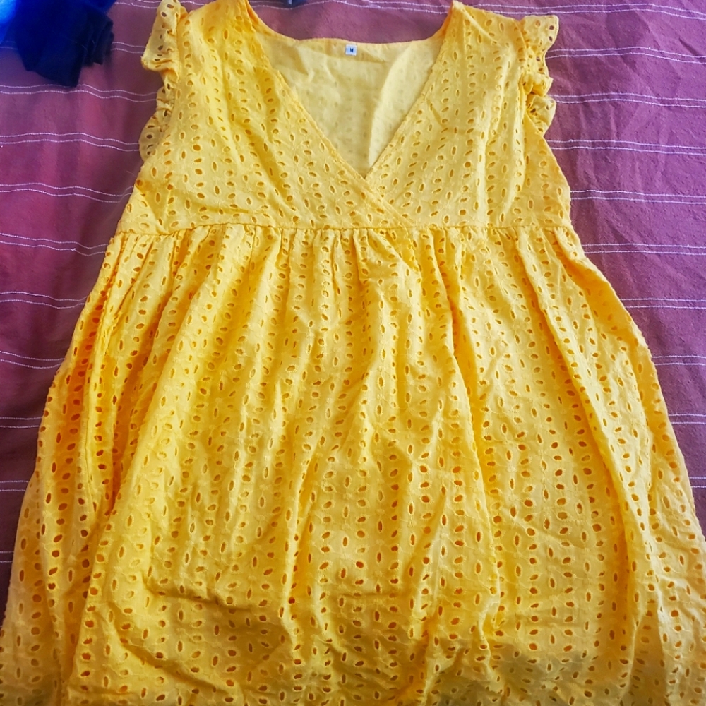 Yellow Flowery Dress